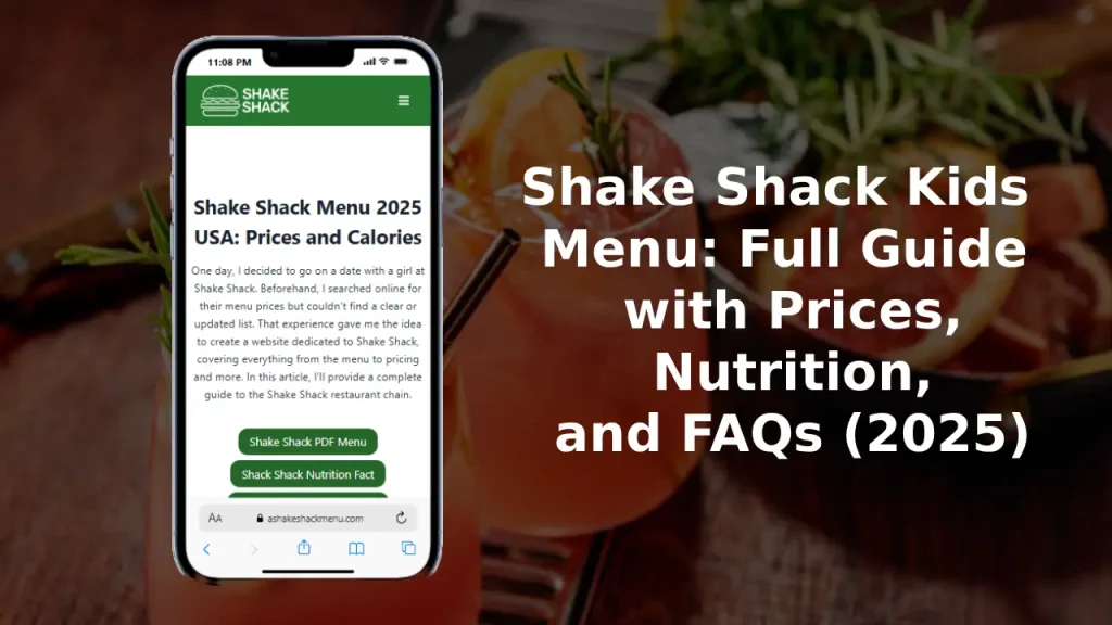Shake Shack Kids Menu: Full Guide with Prices, Nutrition, and FAQs (2025) 1 Shake Shack Kids Menu