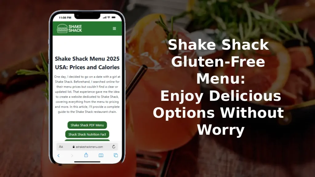 Shake Shack Gluten-Free Menu